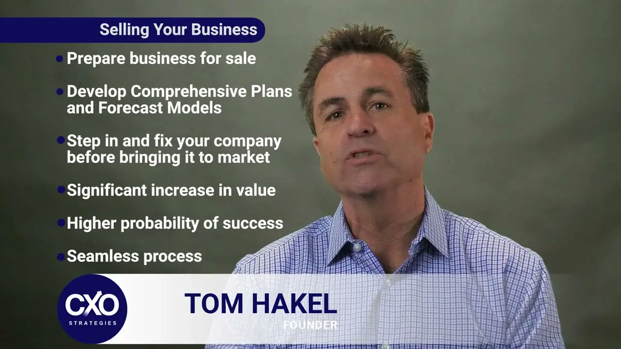 Tom Hakel on selling your business